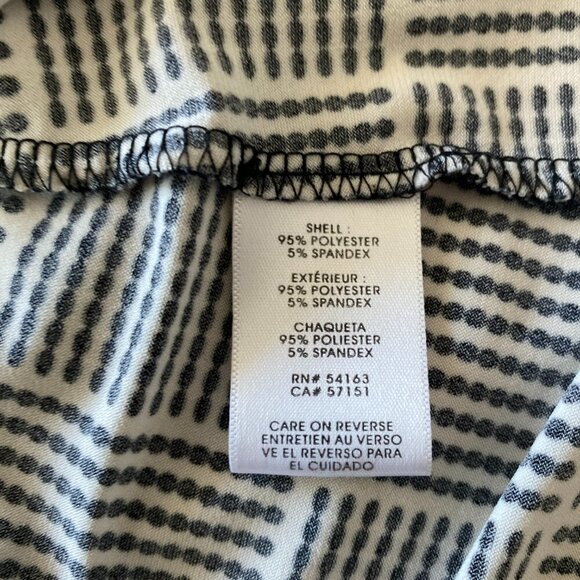 Calvin Klein Woman’s Black and White Career Top Blouse Sleeveless Size L - Picture 4 of 6